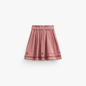 Musselinrock mit Kreuzstichstickerei Tween - Dusty Rose | 101470 Laureen