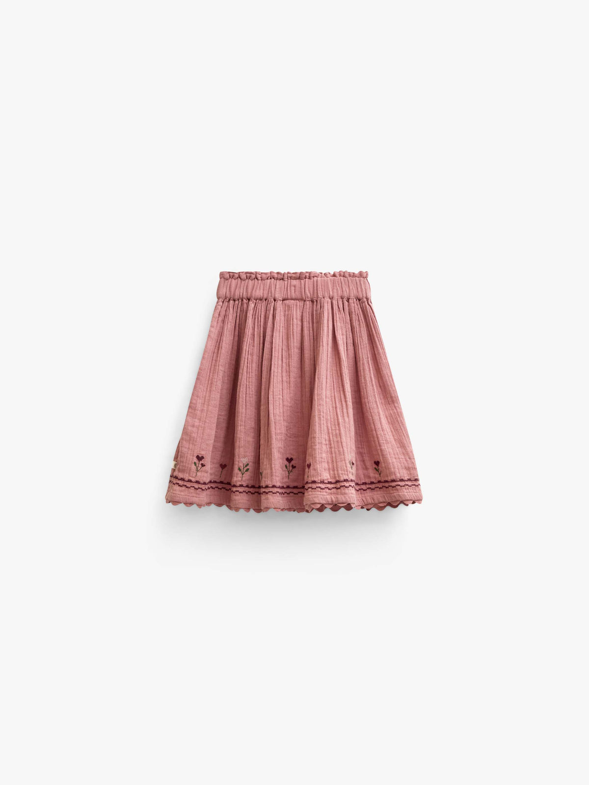 Cordrock mit Zickzackborte Tween - Dusty Rose | 101480 Sille