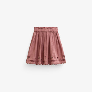 Musselinrock mit Kreuzstichstickerei Tween - Dusty Rose | 101470 Laureen