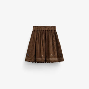 Musselinrock mit Kreuzstichstickerei Tween - Brown | 101472 Laureen
