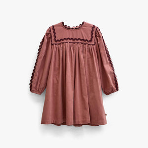 Cordkleid mit Zickzackborte Tween - Dusty Rose | 101476 Sille