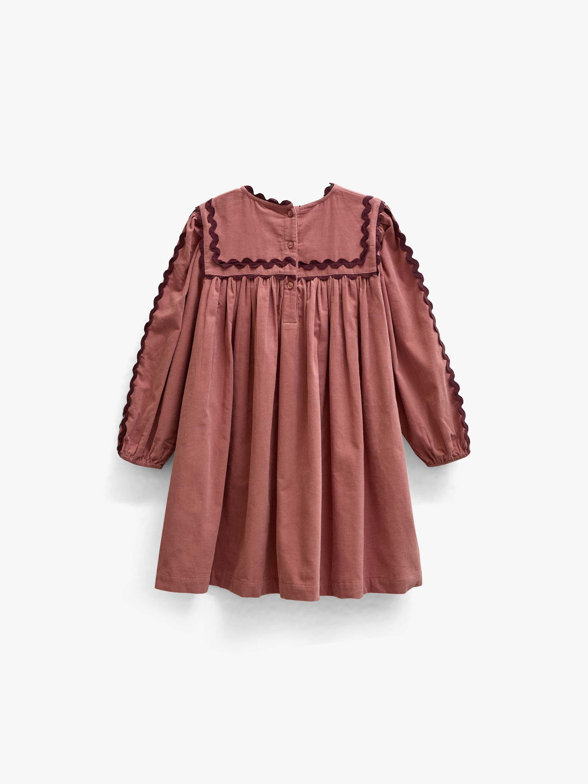 Cordkleid mit Zickzackborte Tween - Dusty Rose | 101476 Sille