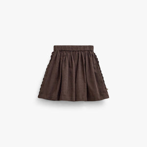 Cordrock mit Zickzackborte Tween - Dark Brown | 101478 Sille