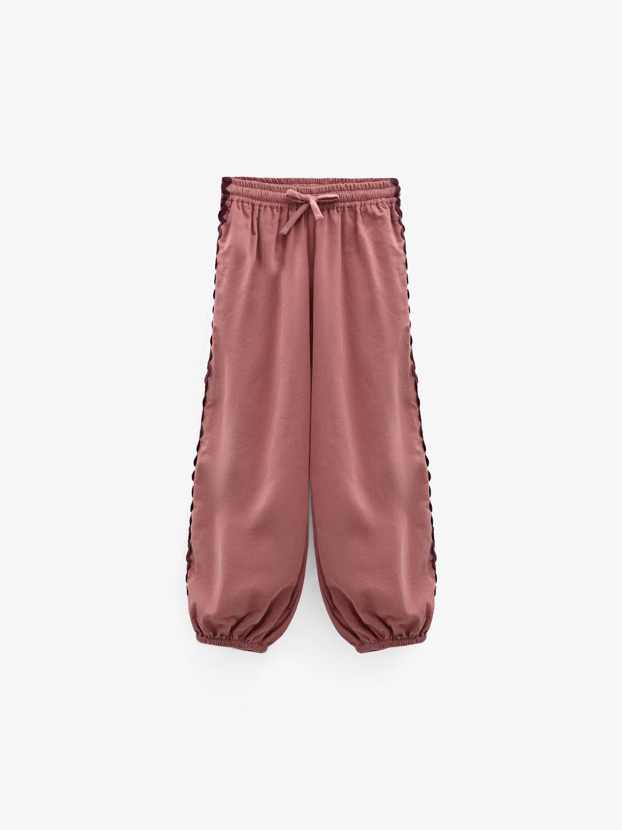 Ric Rac Corduroy Trousers - Kids - Dusty Rose | 101483 Sille