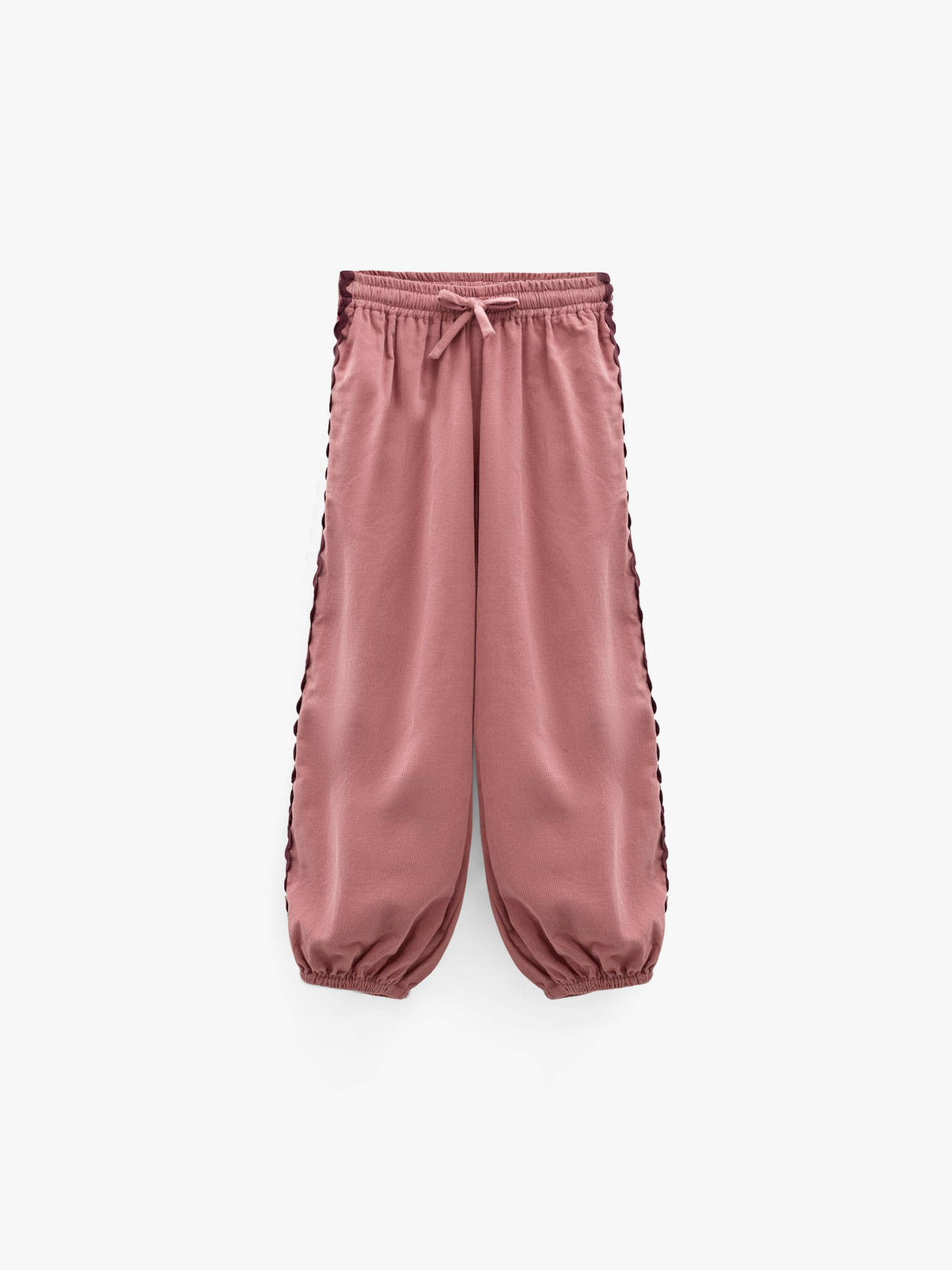 Cordhose mit Zickzackborte Tween - Dusty Rose | 101484 Sille