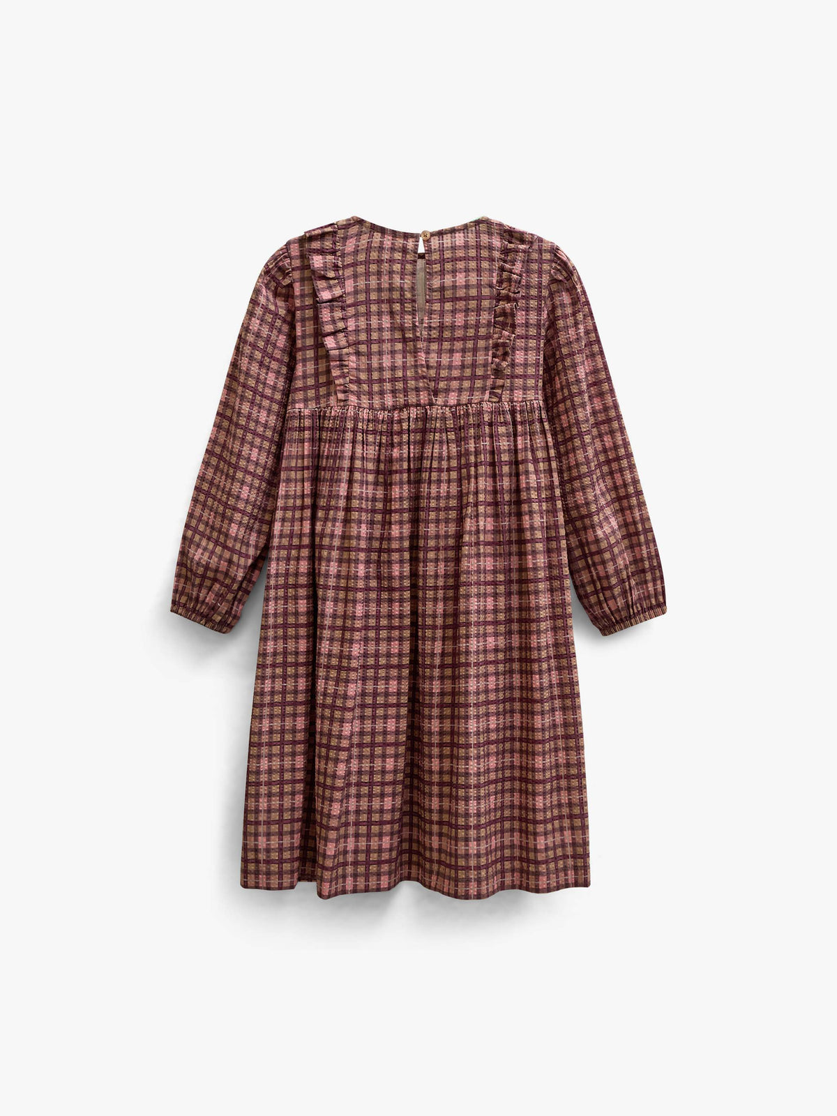 Kariertes Baumwollkleid Tween - Rose | 101486 Penny