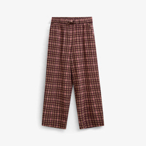 Checked Cotton Trousers - Kids - Rose | 101489 Penny