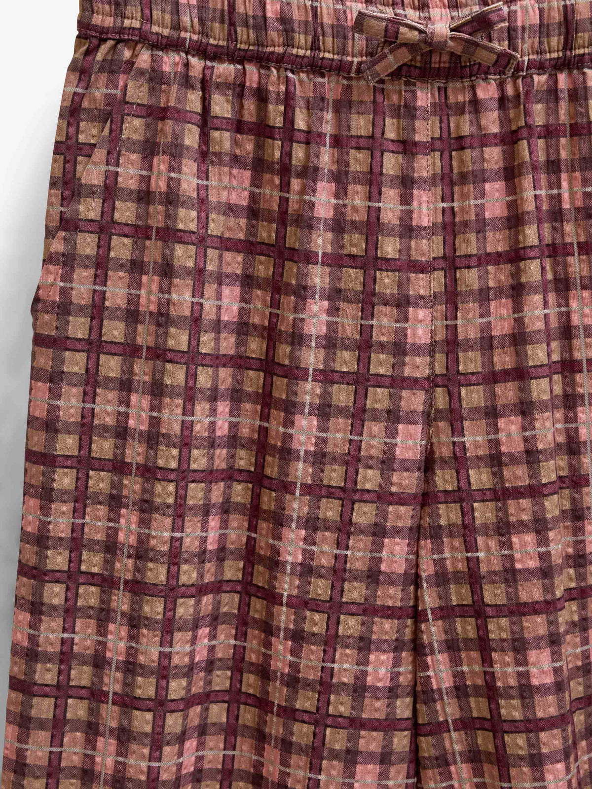 Karierte Baumwollhose Tween - Rose | 101490 Penny