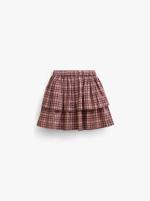 Karierter Baumwollrock Kids - Rose | 101497 Penny