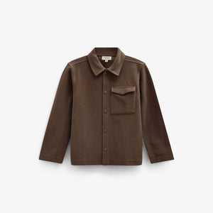 Textured Sweat Overshirt - Tween - Brown | 101502 Wilder