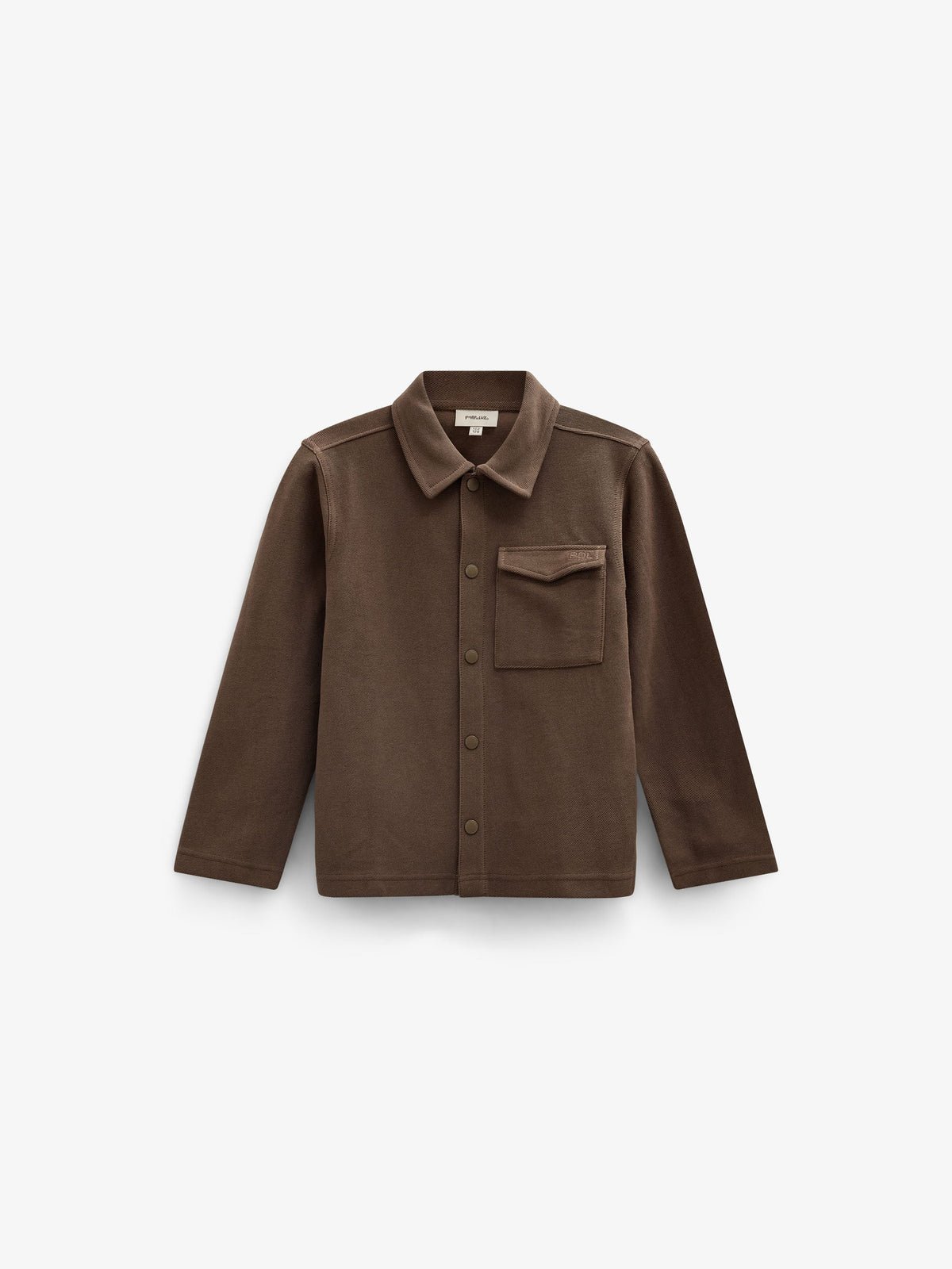 Overshirt aus strukturiertem Sweatstoff Tween - Brown | 101502 Wilder