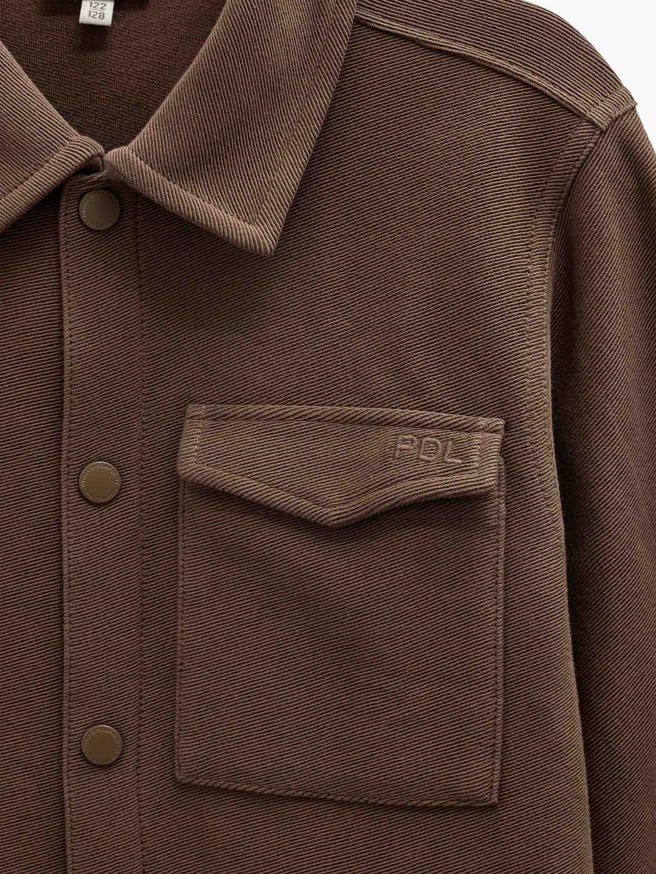 Overshirt aus strukturiertem Sweatstoff Tween - Brown | 101502 Wilder