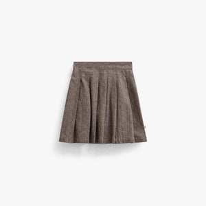 Baumwollrock mit Fischgrätmuster Kids - Dark Brown | 101520 Susse