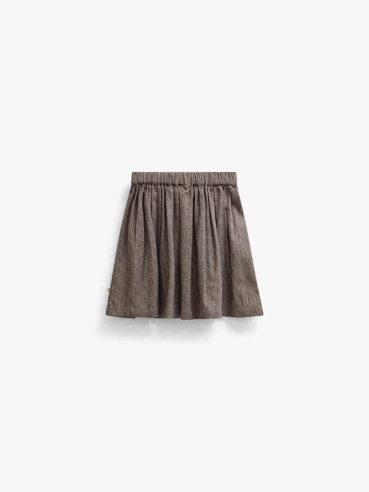 Baumwollrock mit Fischgrätmuster Kids - Dark Brown | 101520 Susse