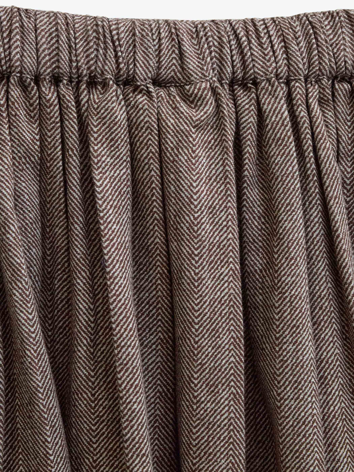Baumwollrock mit Fischgrätmuster Tween - Dark Brown | 101521 Susse