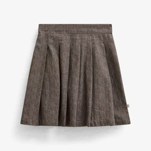 Baumwollrock mit Fischgrätmuster Tween - Dark Brown | 101521 Susse