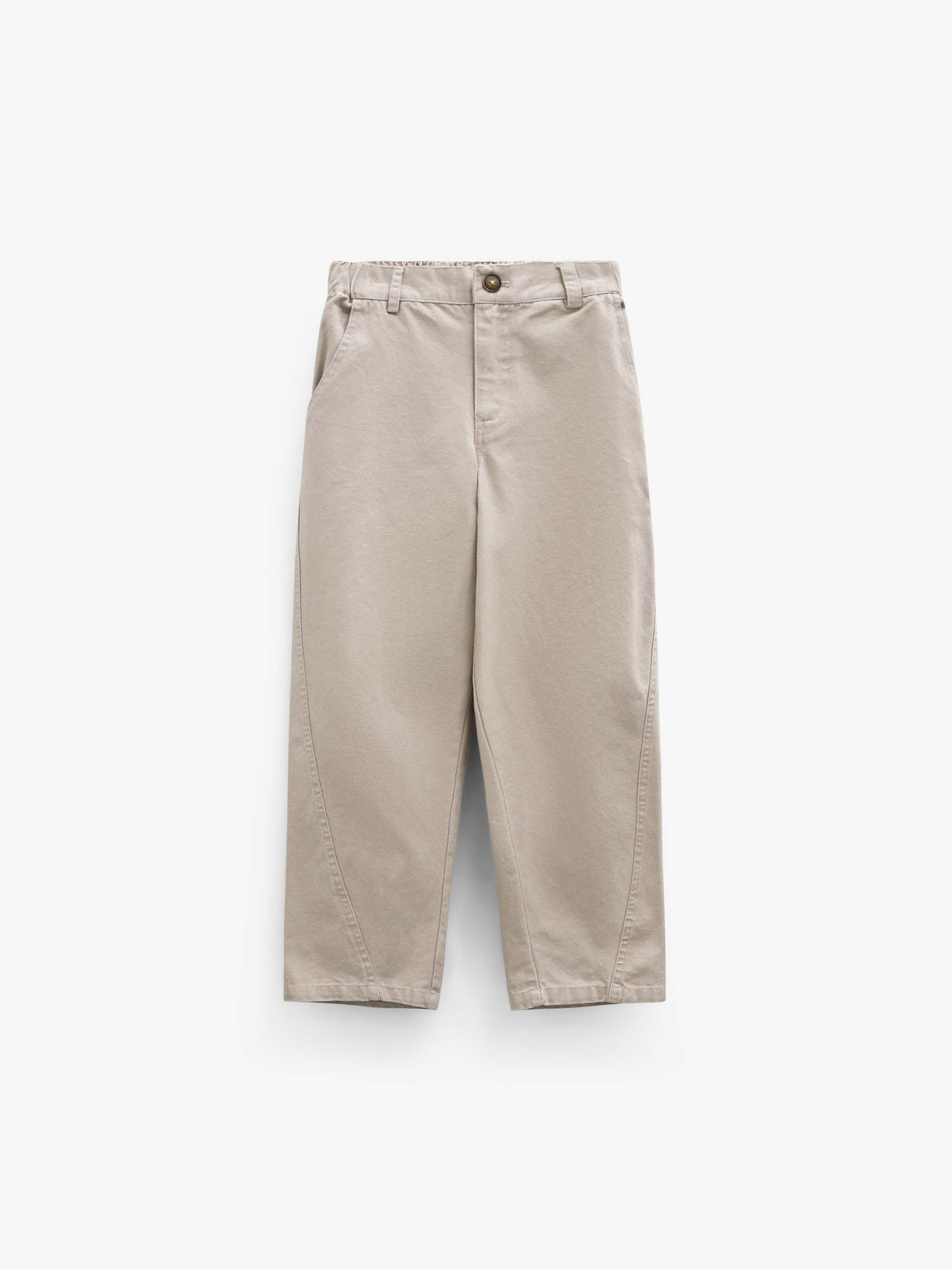 Baggy-Hose aus Canvas Kids - Light Beige | 101529 Jenna