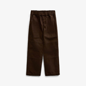 Canvas Patch Pocket Trousers - Kids - Dark Brown | 101531 Greyson