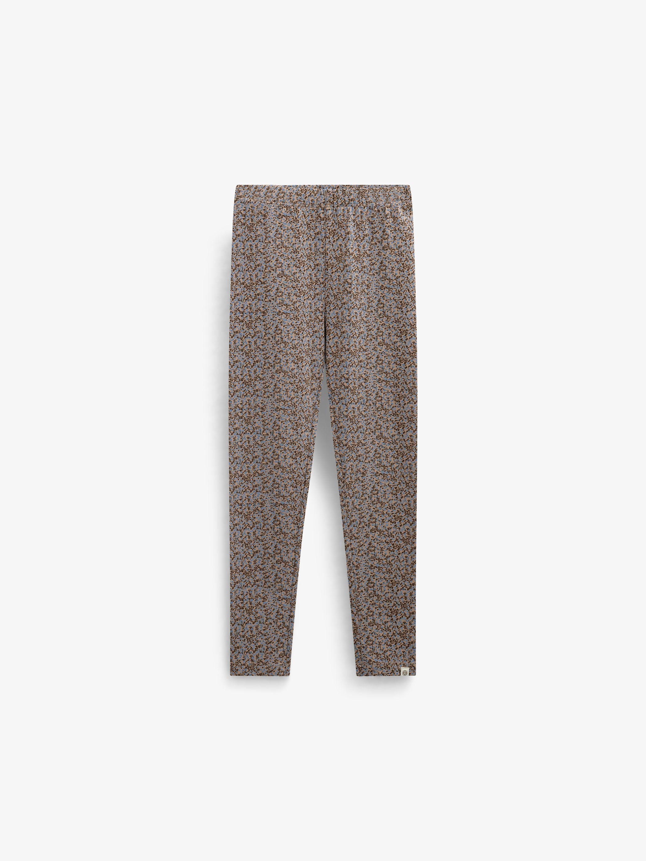 Kleingeblümte Jersey-Leggings Kids - Blue/Brown | 101549 Heidi