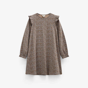 Kleingeblümtes Jerseykleid Tween - Blue/Brown | 101554 Heidi