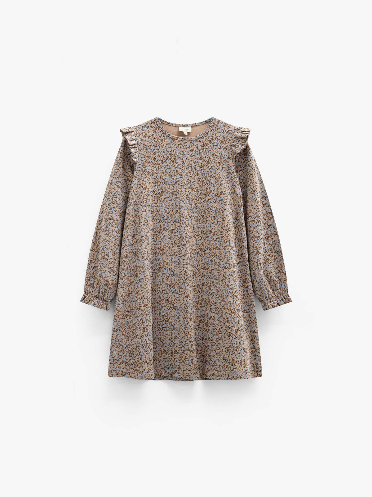 Kleingeblümtes Jerseykleid Tween - Blue/Brown | 101554 Heidi