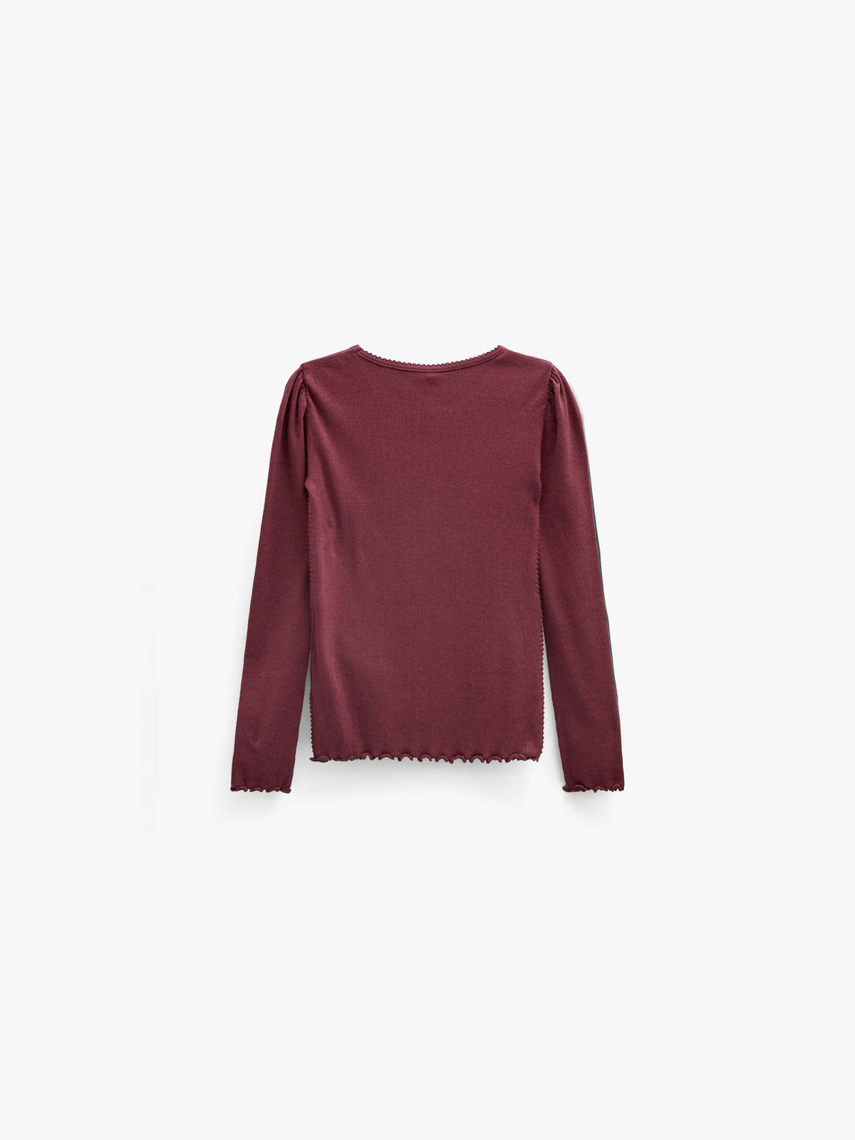 Geripptes Langarmshirt aus Modal-Mix Kids - Bordeaux | 101561 Lottie
