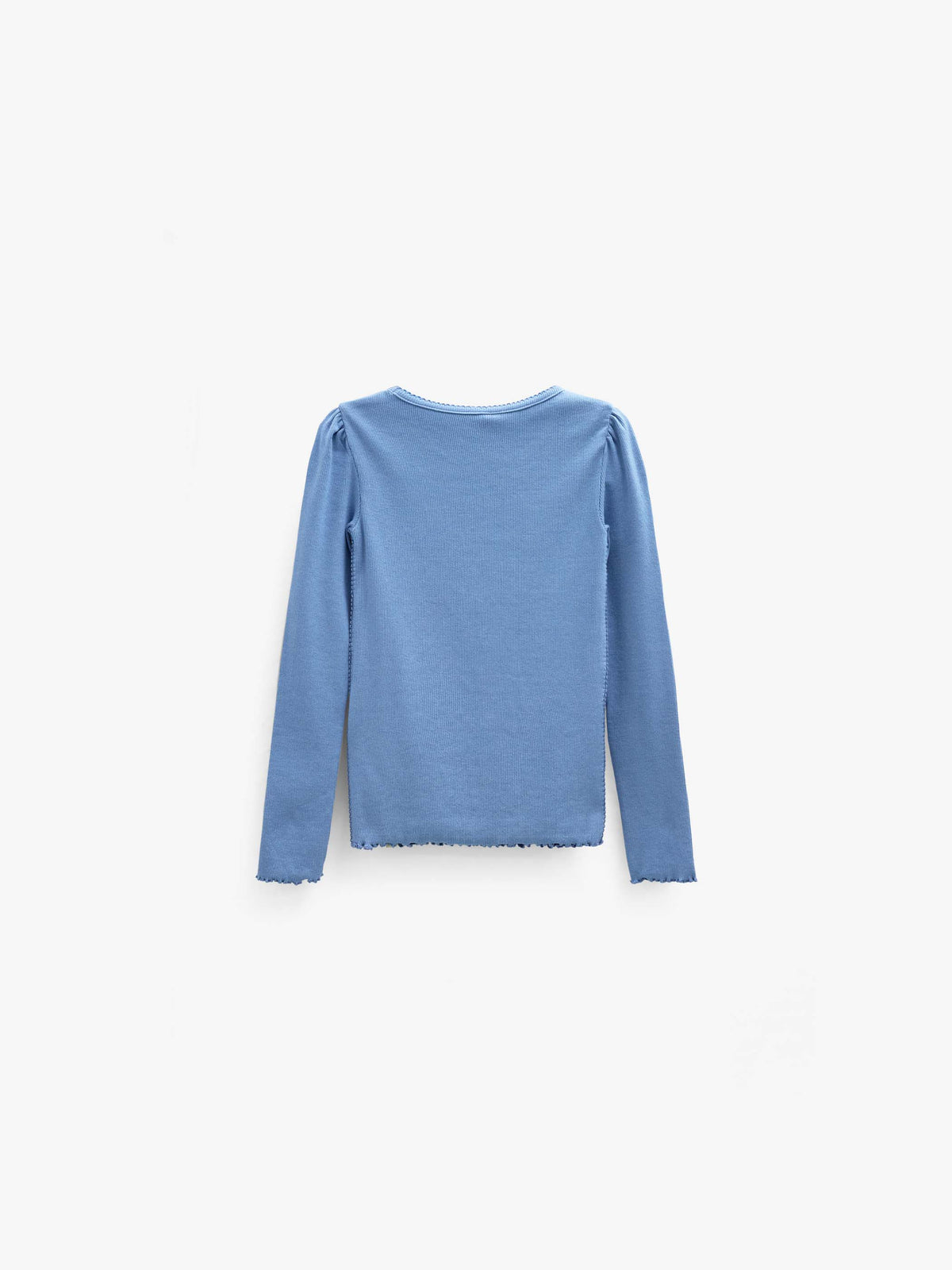 Geripptes Langarmshirt aus Modal-Mix Kids - Dusty Blue | 101563 Lottie