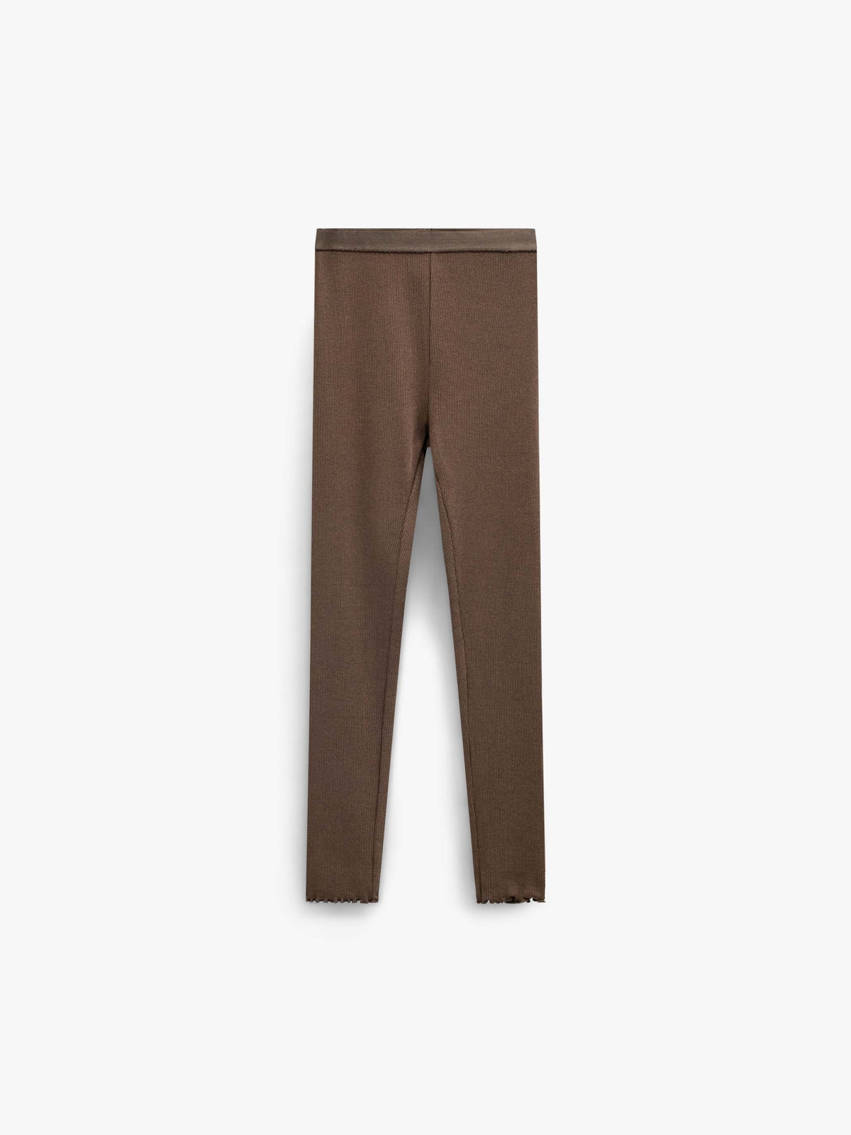 Gerippte Leggings aus Modal-Mix Tween - Brown | 101566 Lottie