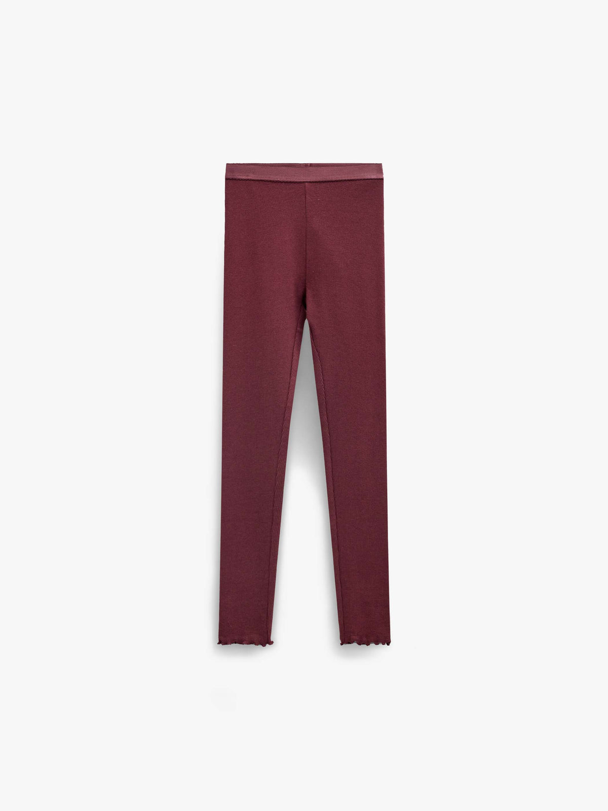 Gerippte Leggings aus Modal-Mix Kids - Bordeaux | 101569 Lottie