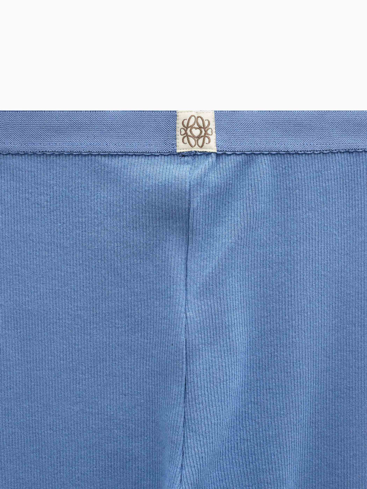 Gerippte Leggings aus Modal-Mix Kids - Dusty Blue | 101571 Lottie