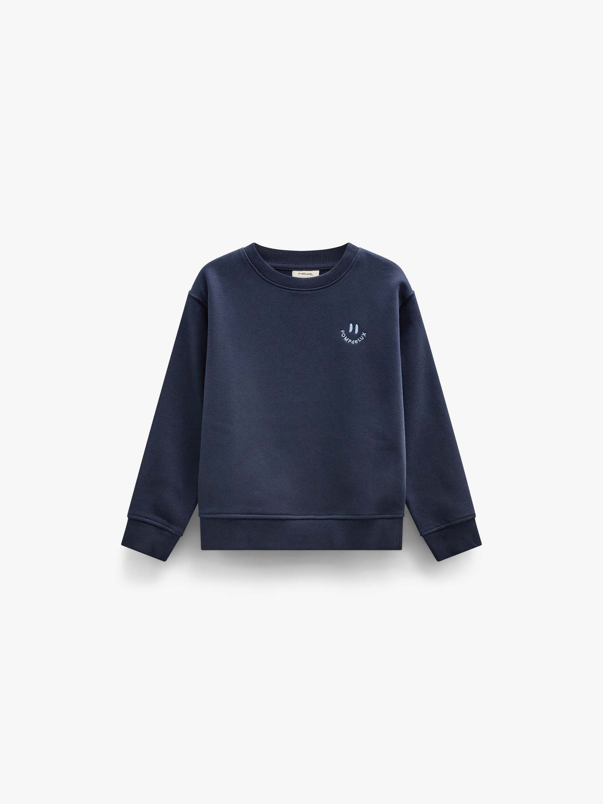 Rundhals-Sweatshirt mit Smiley-Stickerei Kids - Navy | 101573 Andrew