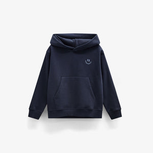 Smiley Hoodie - Kids - Navy | 101579 Andrew