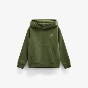 Smiley Hoodie - Kids - Moss Green | 101581 Andrew