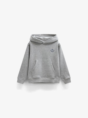 Smiley Hoodie - Tween - Grey Melange | 101584 Andrew
