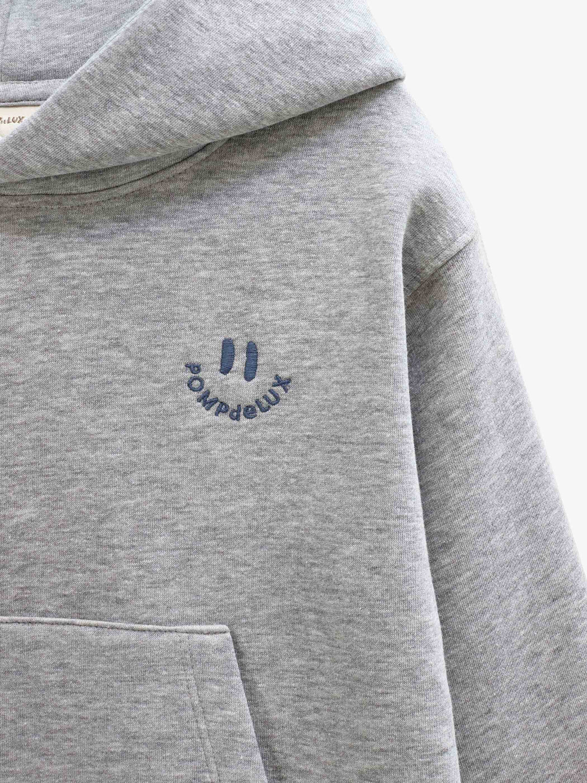 Hoodie mit Smiley-Stickerei Kids - Grey Melange | 101583 Andrew