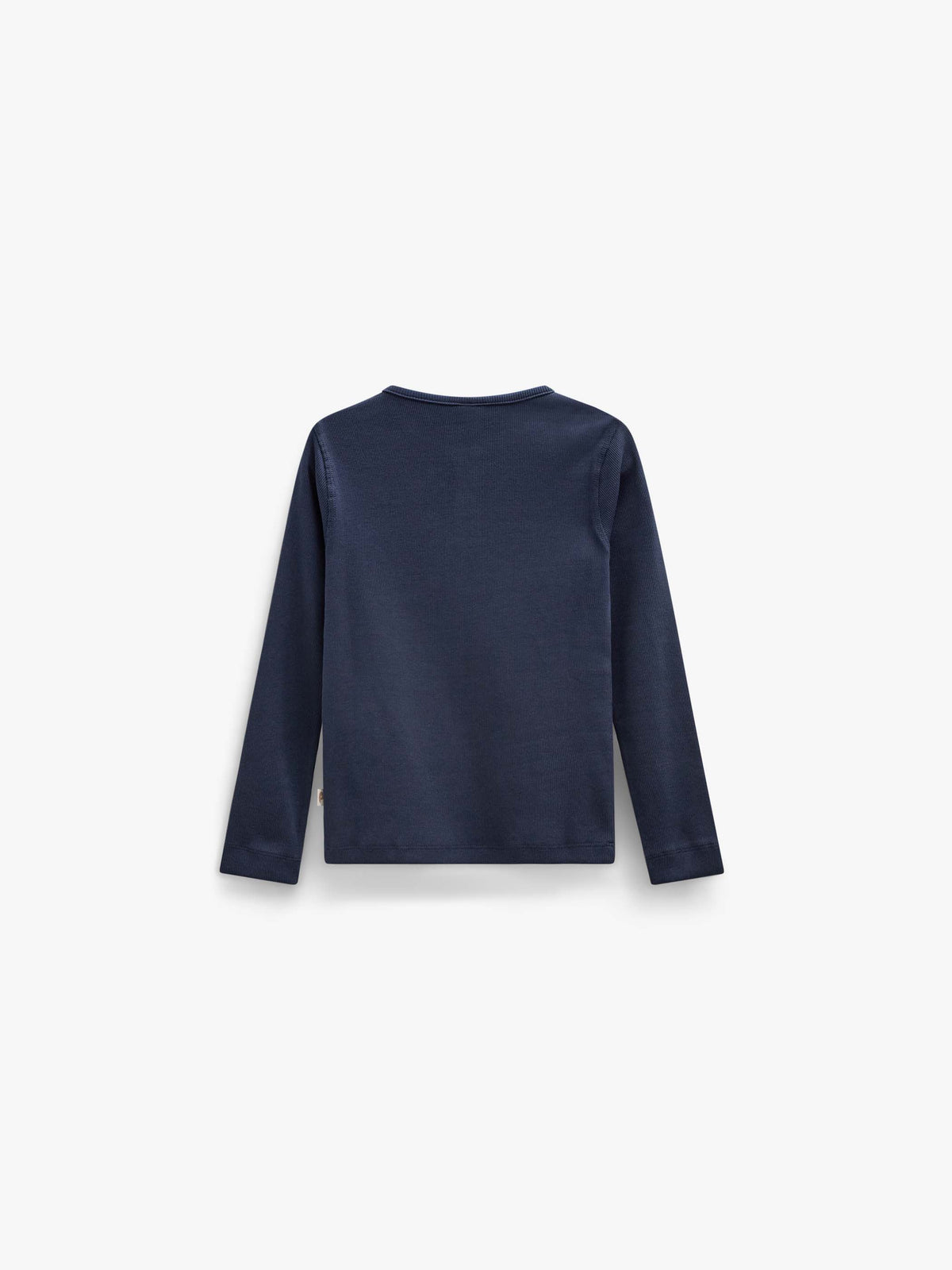 Geripptes Langarmshirt mit Knopfleiste Kids - Navy | 101591 Conrad