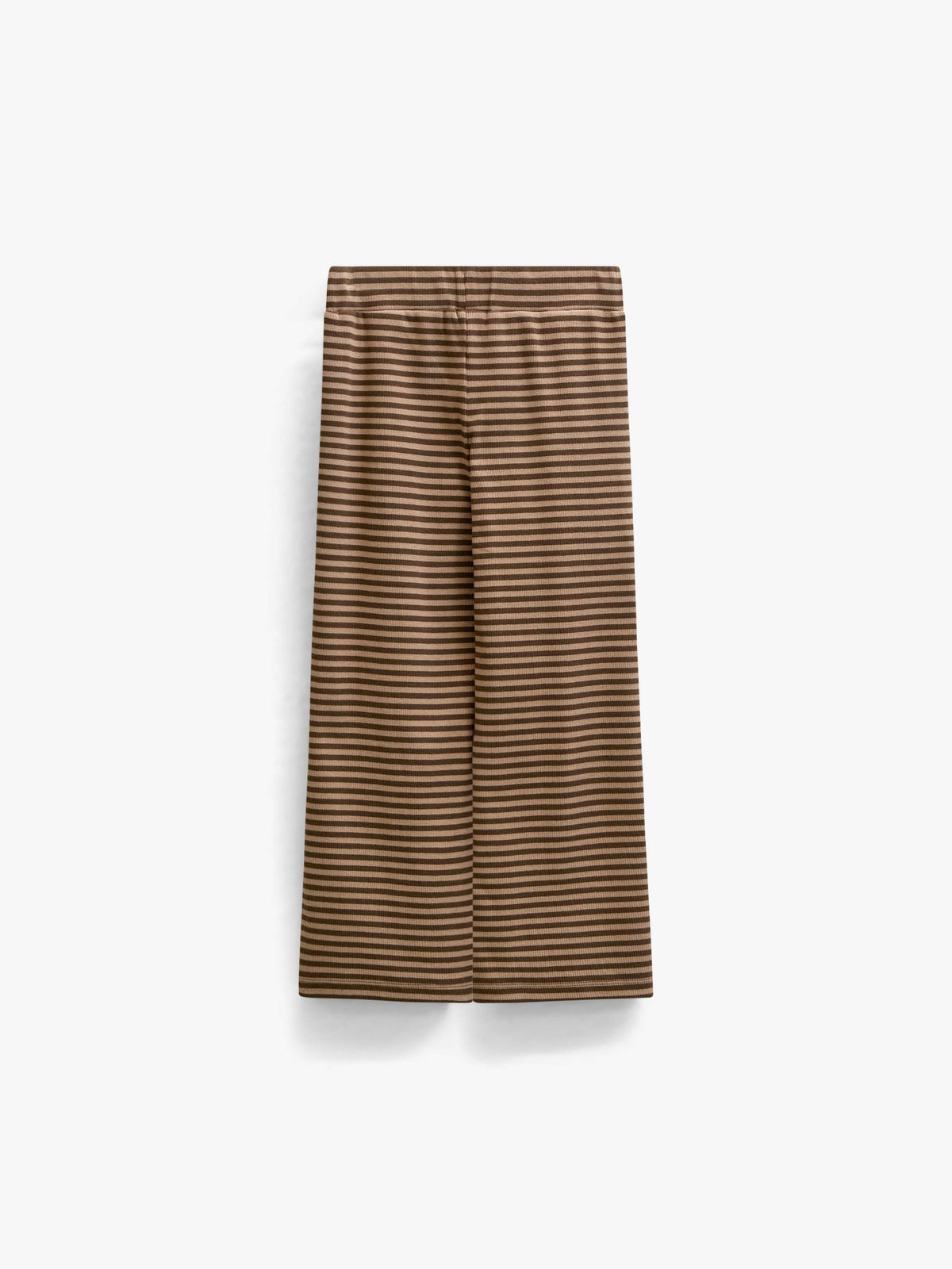 Gestreifte Hose aus Rippstoff mit weitem Bein Tween - Brown/Light Brown | 101606 Gloria