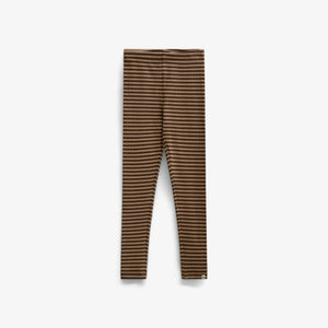 Striped Rib Leggings - Tween - Brown/Light Brown | 101611 Gloria