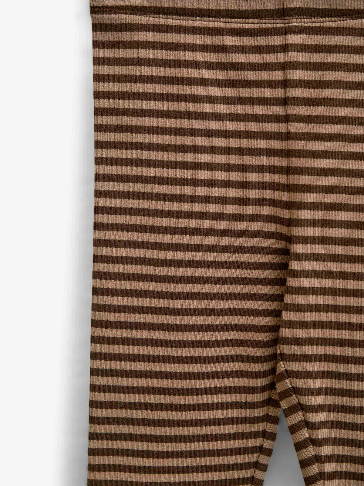 Gestreifte Ripp-Leggings Kids - Brown/Light Brown | 101610 Gloria
