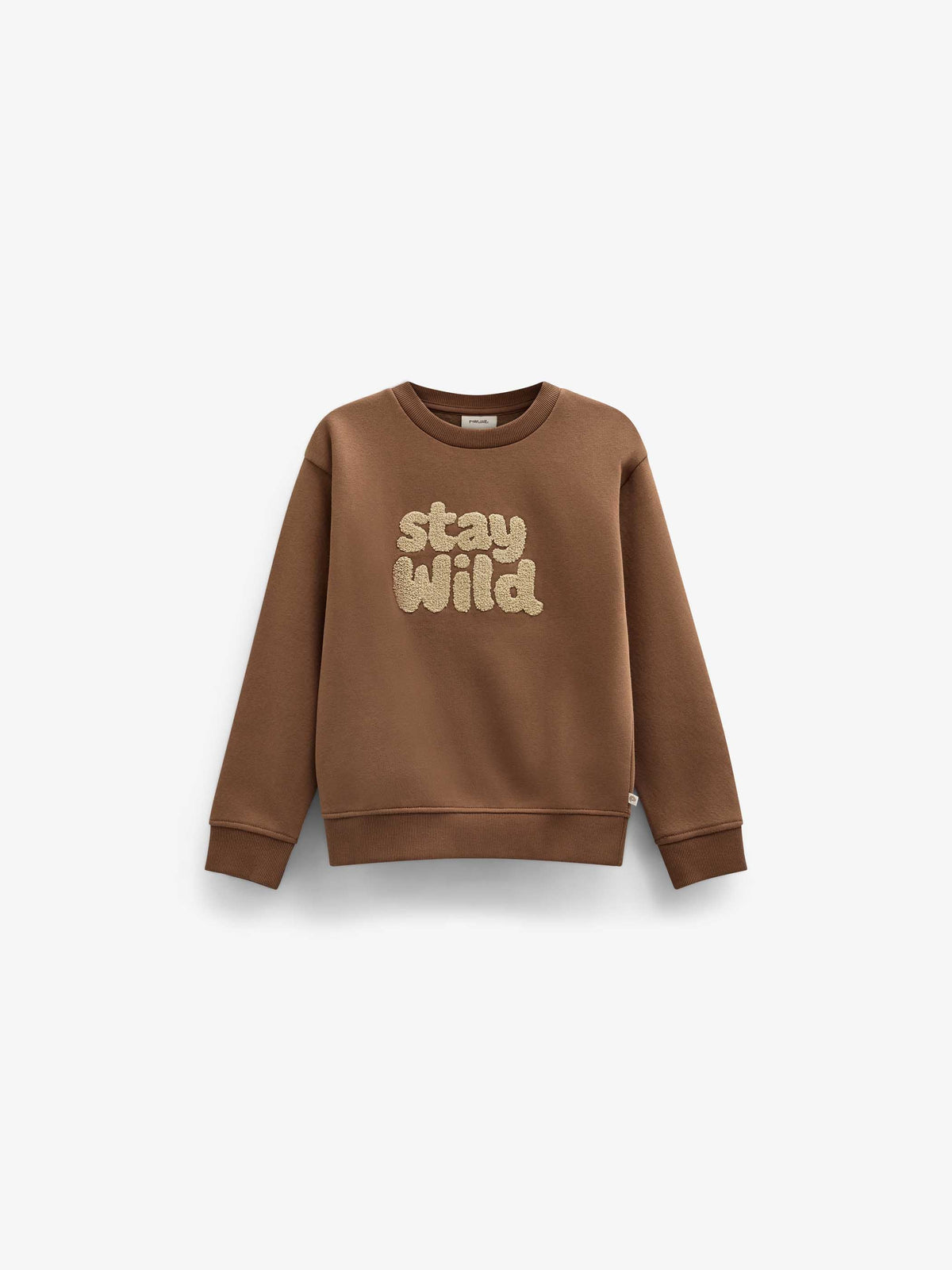 Rundhals-Sweatshirt mit Frottee-Stickerei Kids - Toffee | 101620 Joel