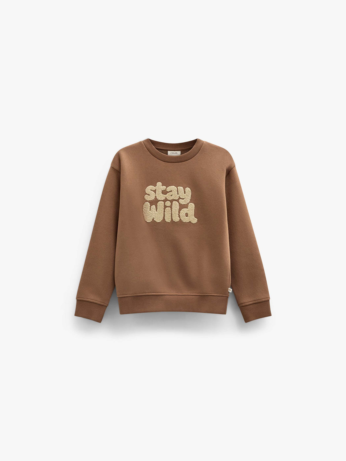 Rundhals-Sweatshirt mit Frottee-Stickerei Tween - Toffee | 101621 Joel