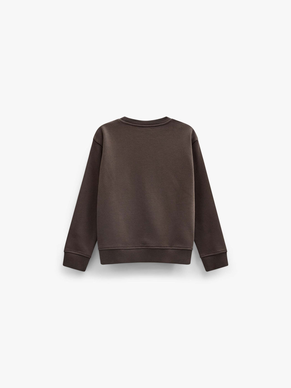 Rundhals-Sweatshirt mit Frottee-Stickerei Kids - Dark Brown | 101622 Joel