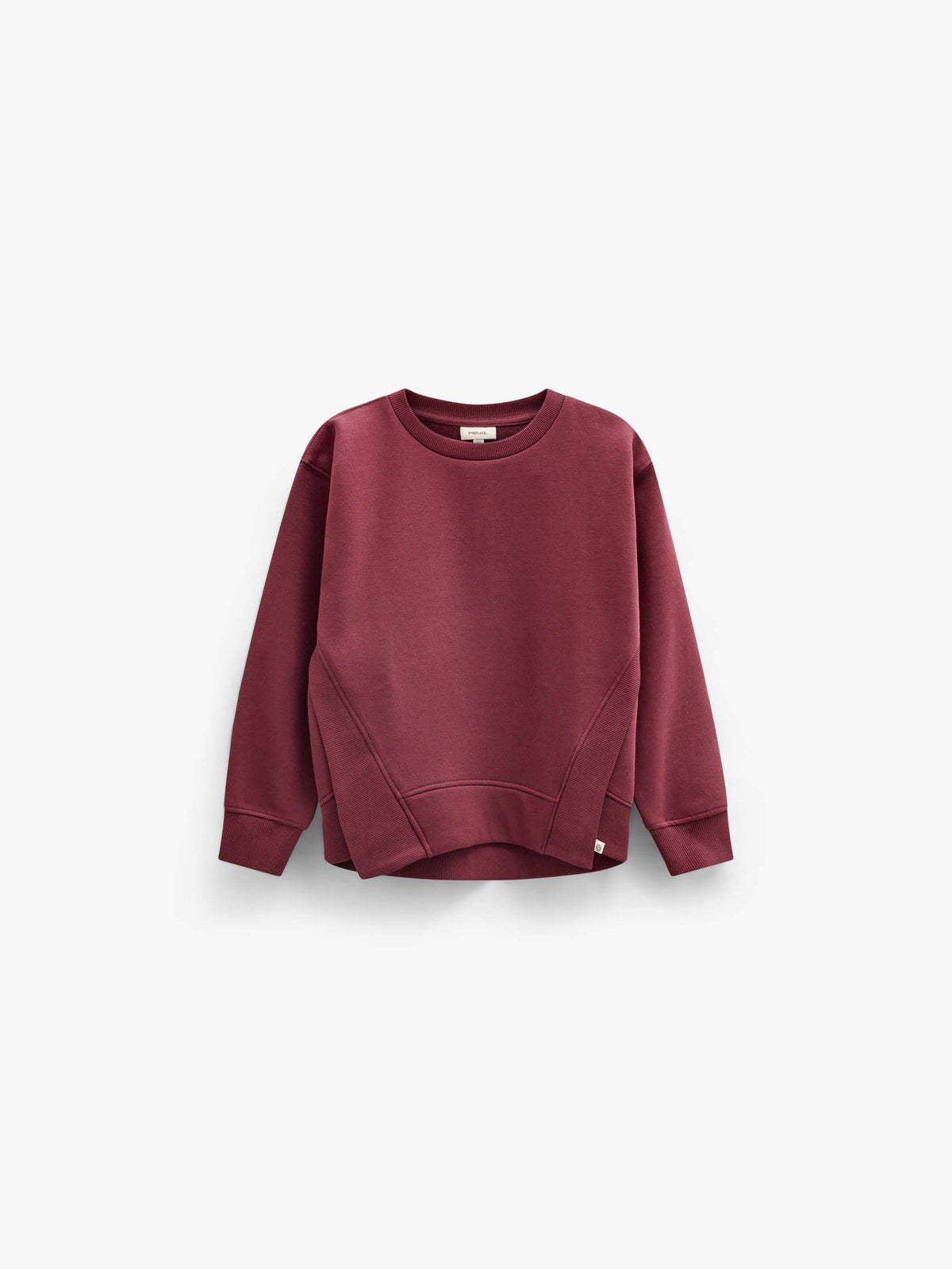 Sweatshirt mit Rippdetails Tween - Bordeaux | 101625 Zoe