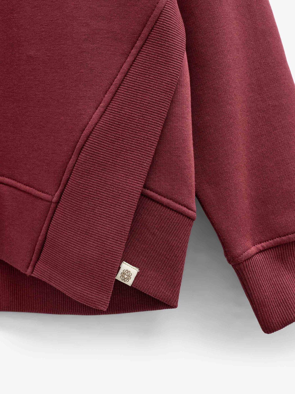 Sweatshirt mit Rippdetails Tween - Bordeaux | 101625 Zoe