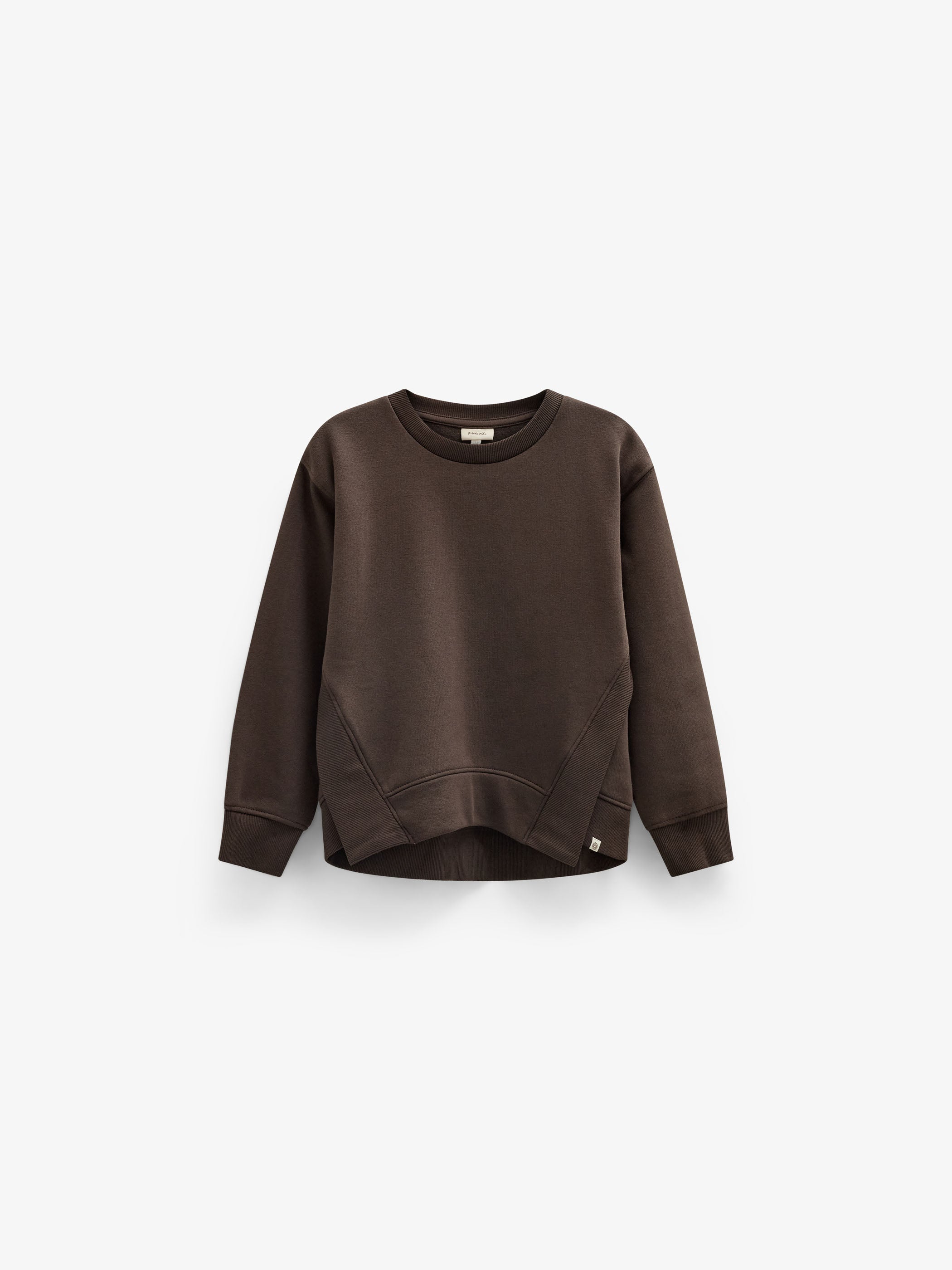 Sweatshirt mit Rippdetails Tween - Dark Brown | 101627 Zoe