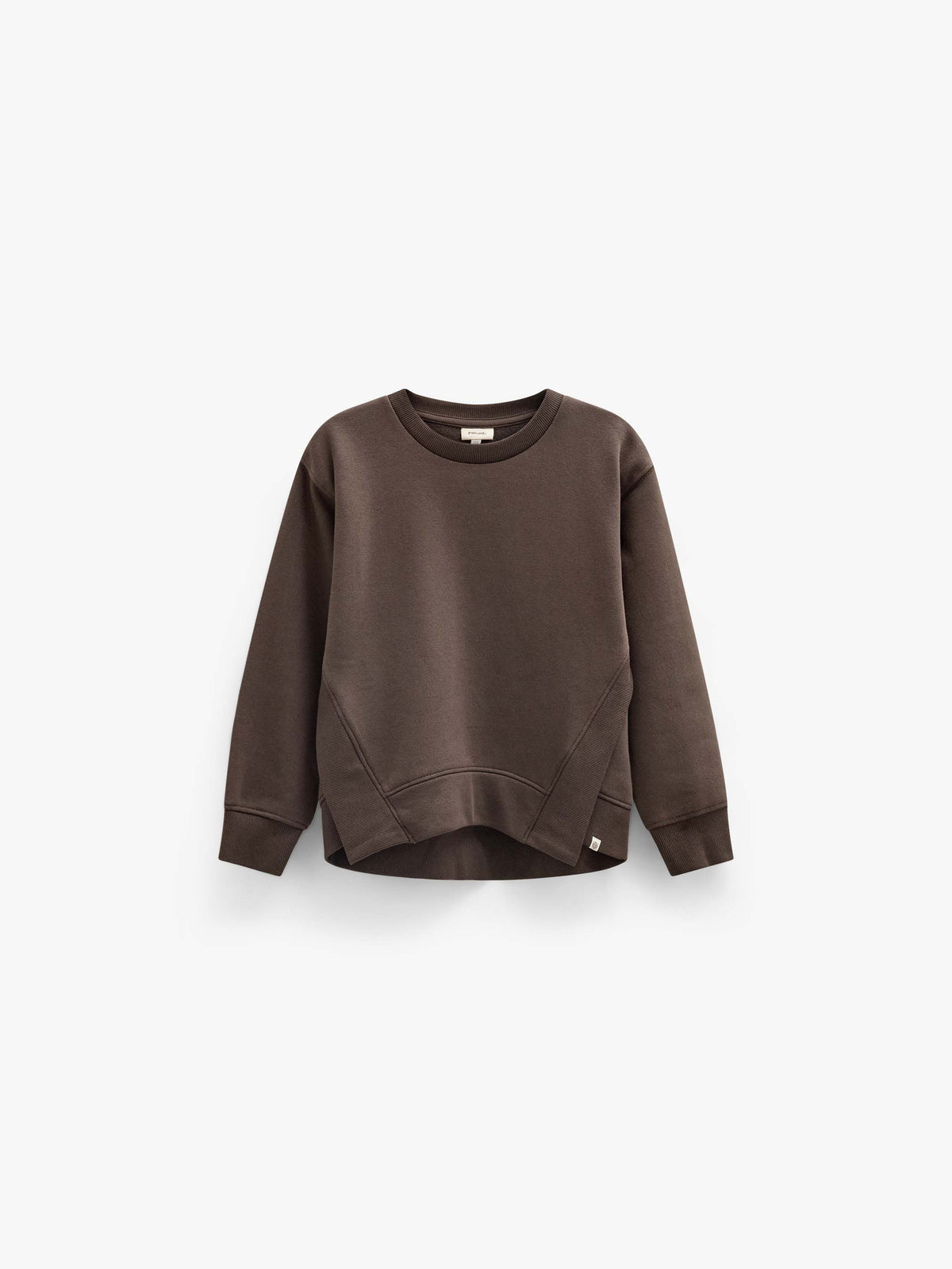 Sweatshirt mit Rippdetails Tween - Dark Brown | 101627 Zoe