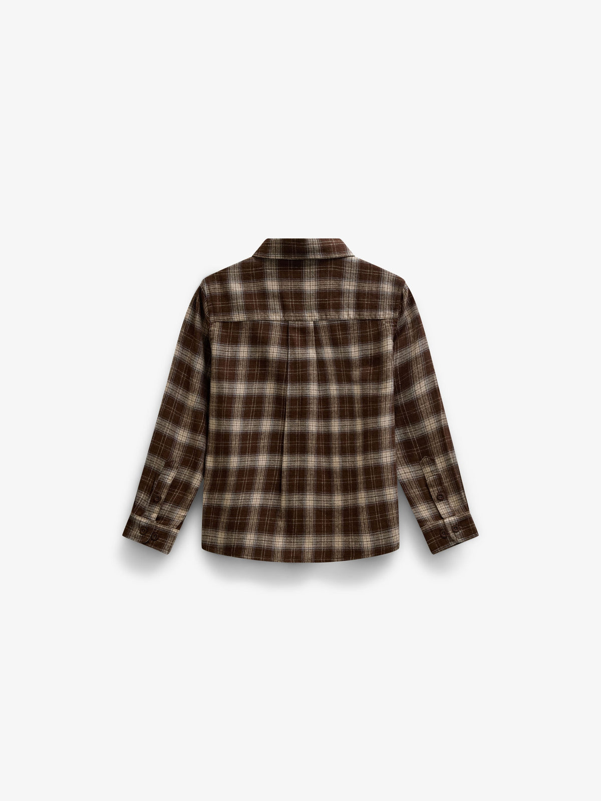 Checked Flannel Shirt - Tween - Brown/Navy | 101652 Edwin