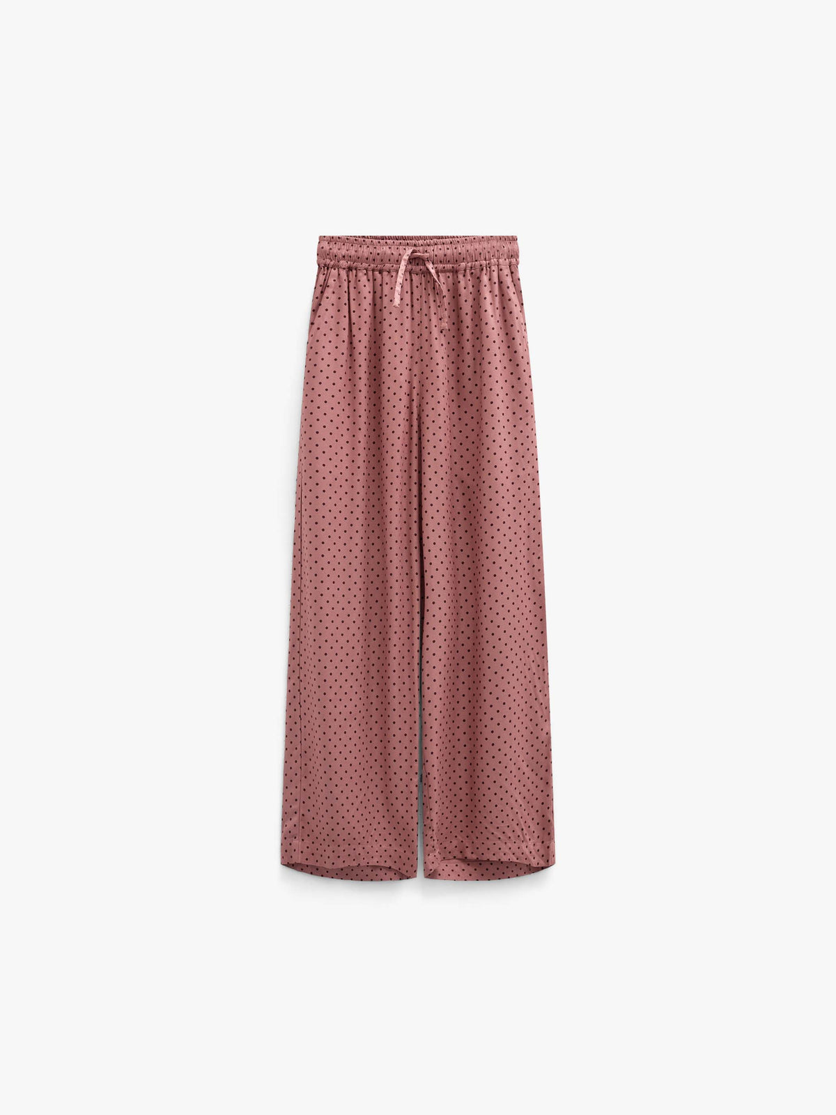 Gepunktete Hose aus Viskose Tween - Dusty Rose/Bordeaux | 101659 Feline