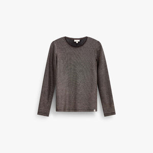 Langarmshirt mit Lurex Kids - Dark Brown | 101663 Helen