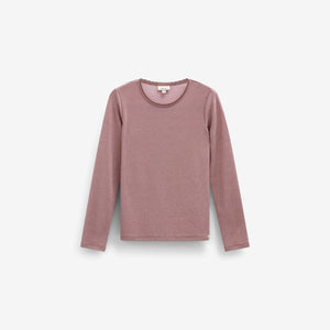 Langarmshirt mit Lurex Tween - Dusty Rose | 101666 Helen